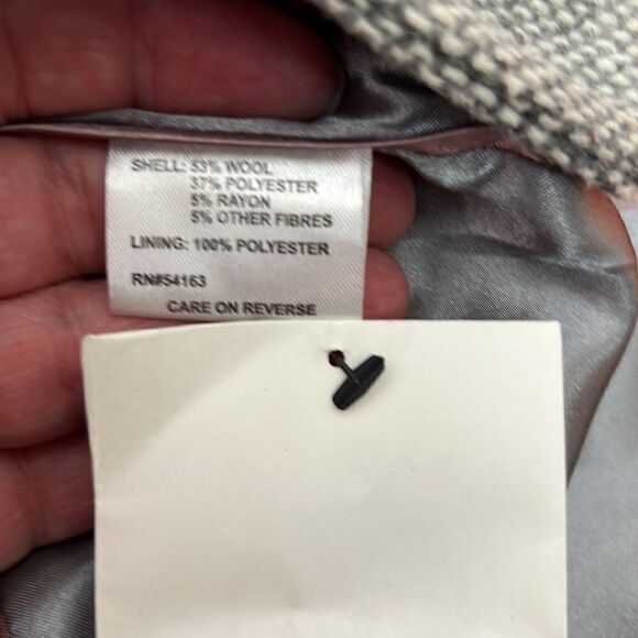 Calvin Klein Gray wool double breasted coat size 2 NWOT - Picture 11 of 13